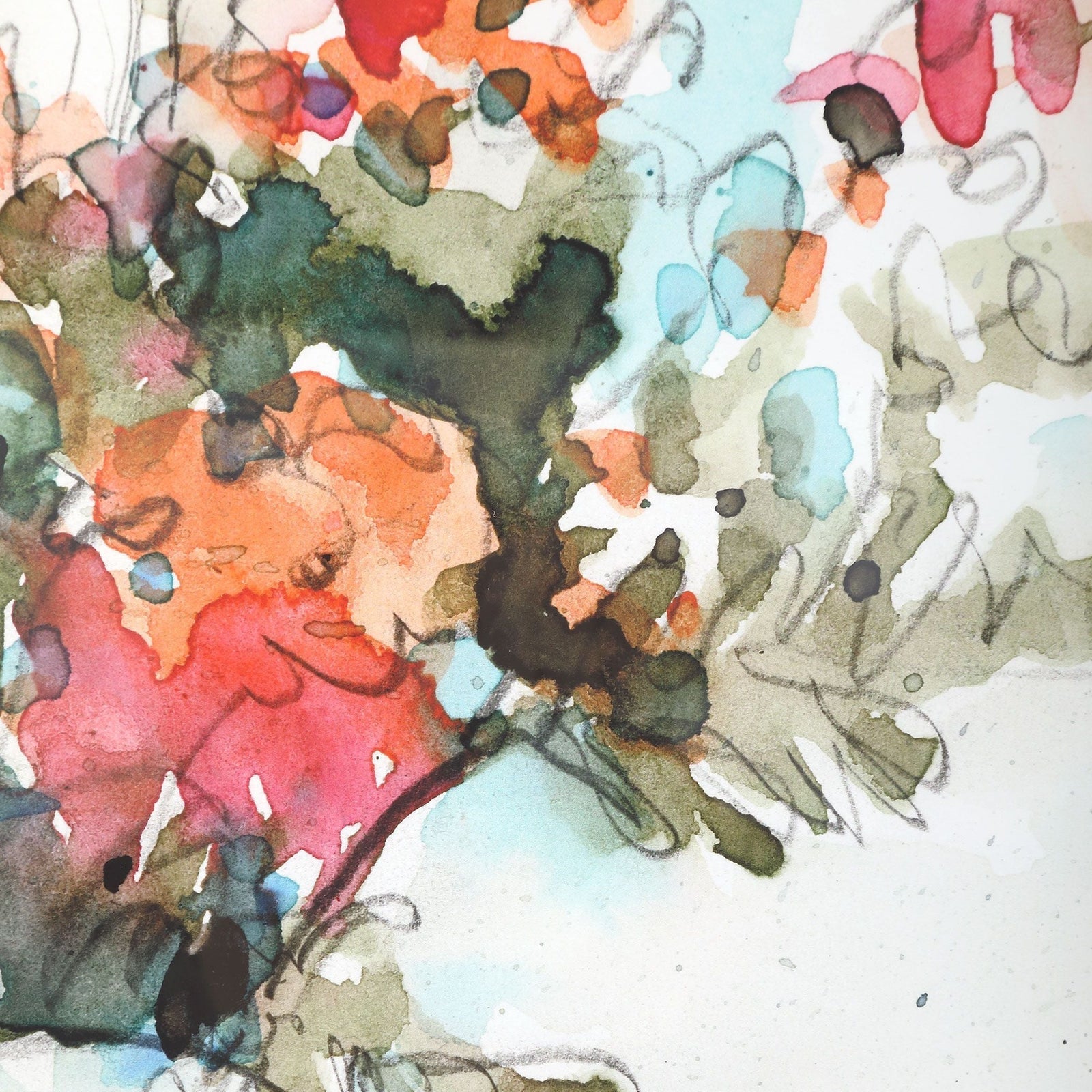 Uttermost Fresh Flowers Watercolor Prints - Set of 2
