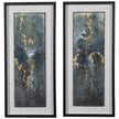 Uttermost Glimmering Agate Abstract Prints - Set of 2