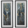 Uttermost Glimmering Agate Abstract Prints - Set of 2