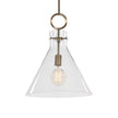 Uttermost Imbuto Funnel Glass 1 Light Pendant