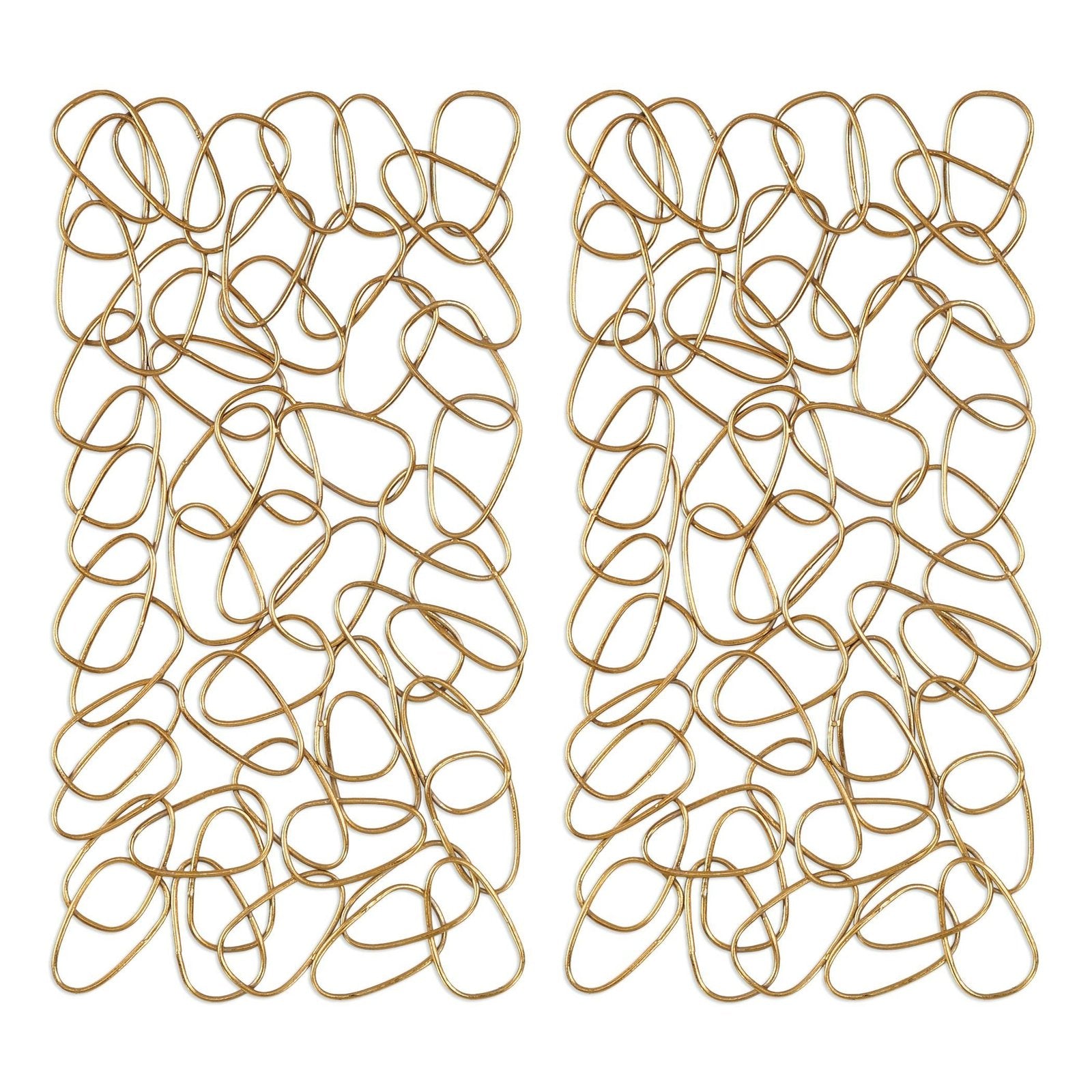 Uttermost In The Loop Gold Wall Art - Set of 2