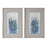 Uttermost Indigo Florals Framed Art - Set of 2