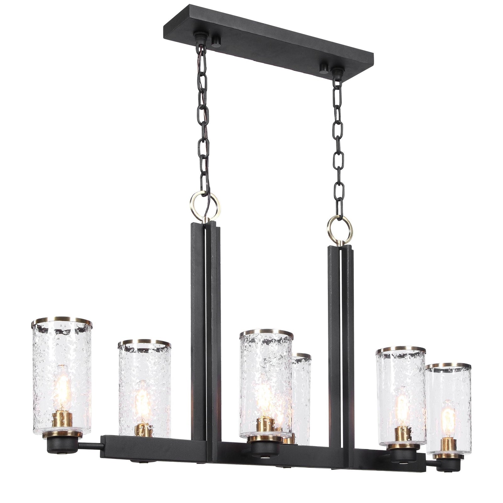 Uttermost Jarsdel 6 Light Industrial Island Light