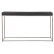 Uttermost Jase Black Concrete Console Table