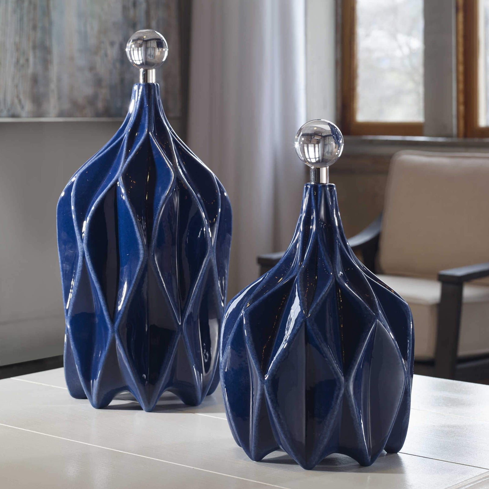 Uttermost Klara Bottles - Set of 2
