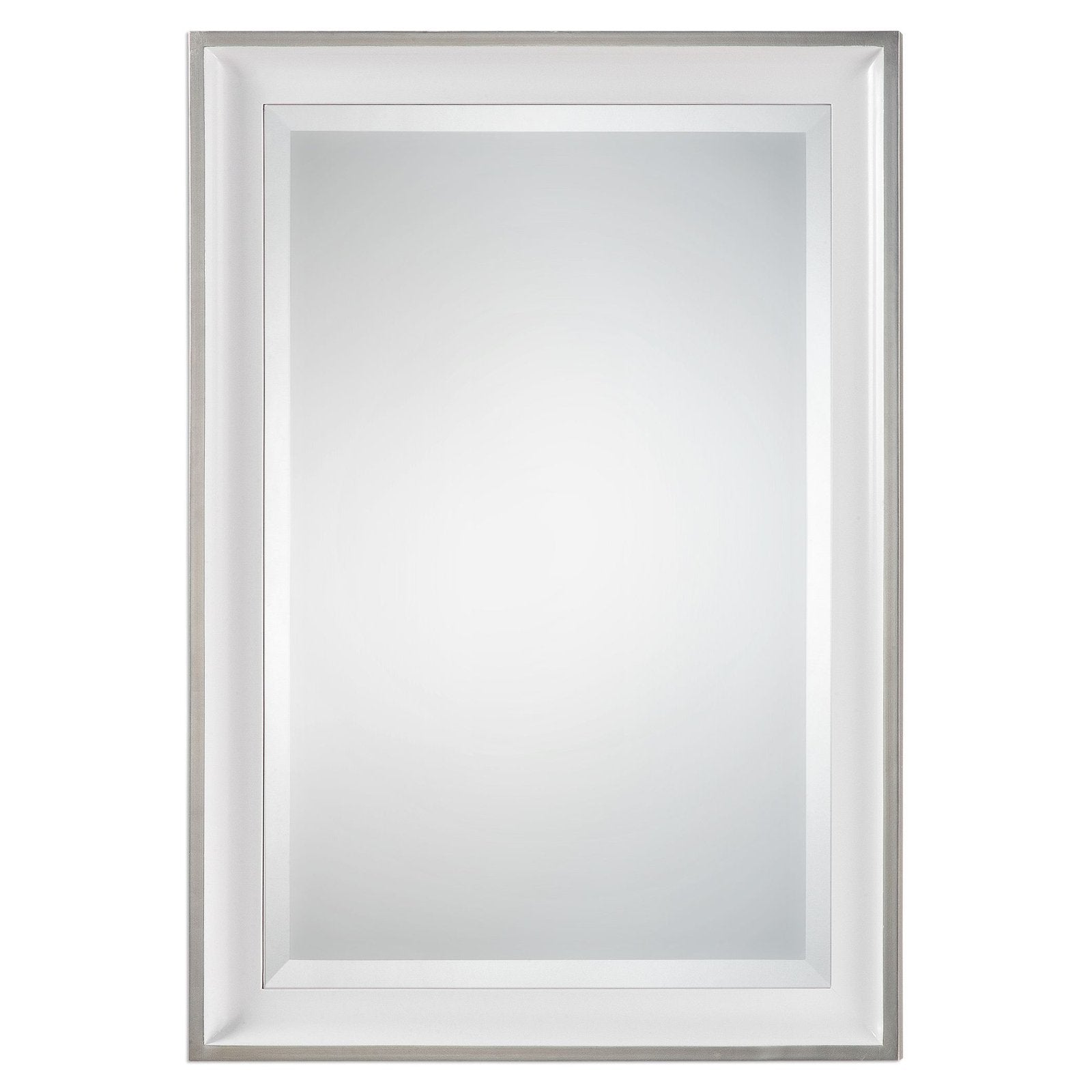 Uttermost Lahvahn White Silver Mirror