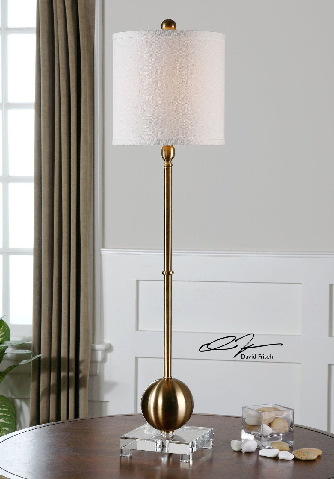 Uttermost Laton Brass Buffet Lamp