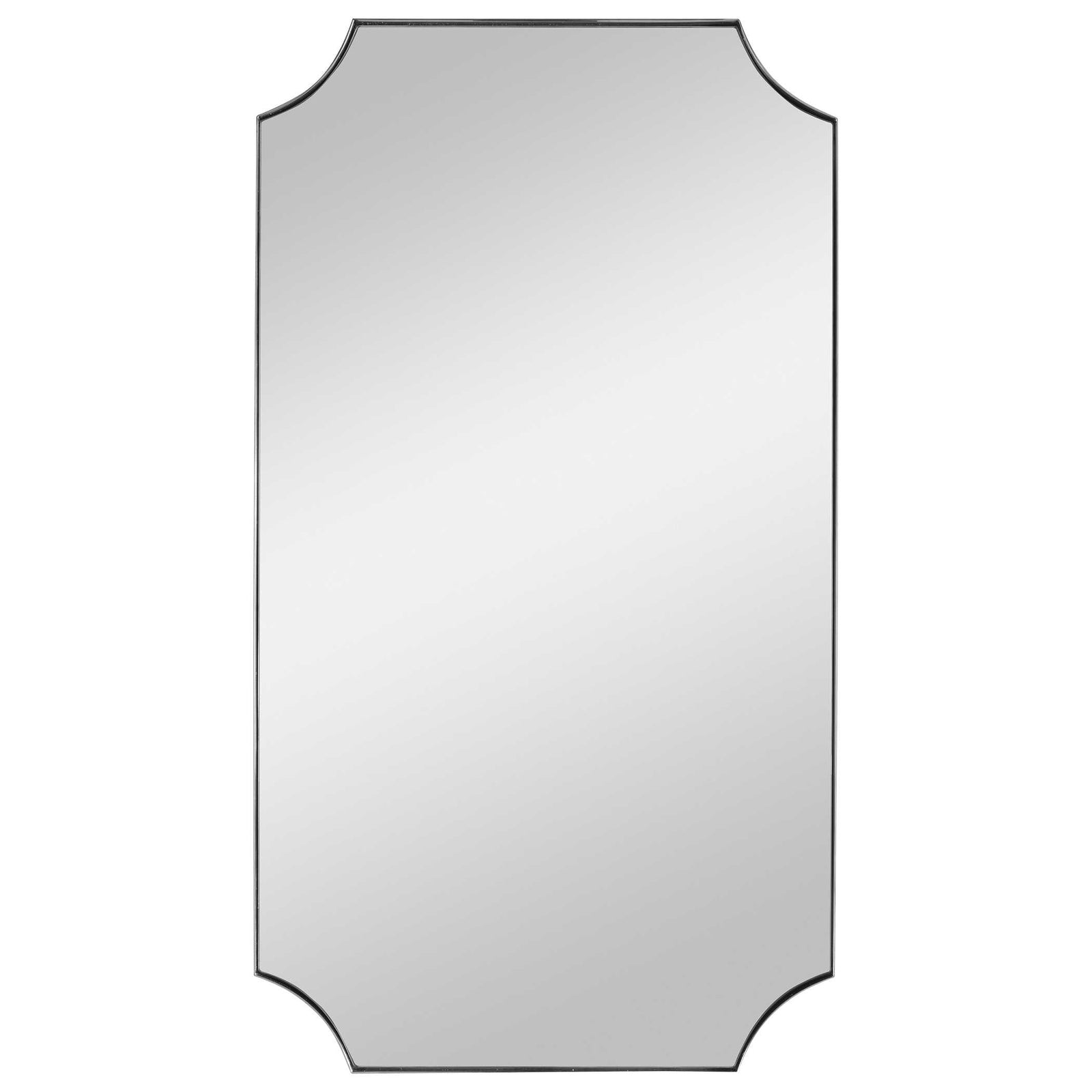 Uttermost Lennox Scalloped Corner Mirror