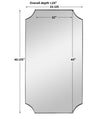 Uttermost Lennox Scalloped Corner Mirror