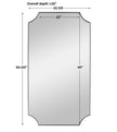 Uttermost Lennox Scalloped Corner Mirror