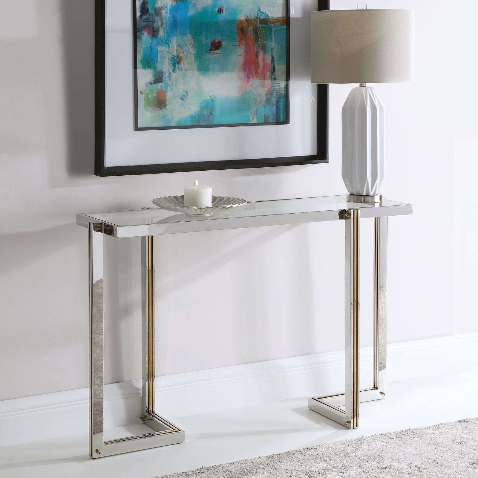 Uttermost Locke Modern Console Table Clearance