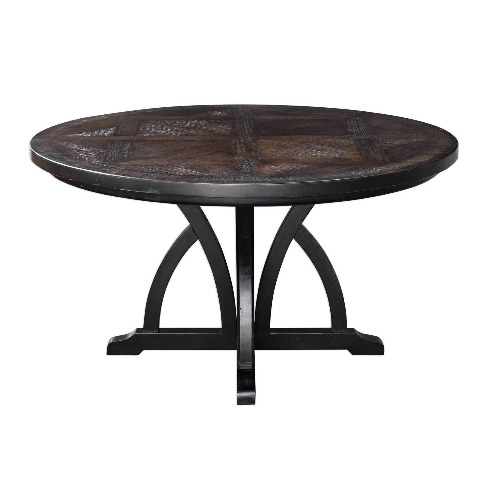Uttermost Maiva Round Black Dining Table