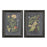 Uttermost Midnight Botanicals Wall Art - Set of 2