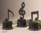 Uttermost Music Notes Metal Figurines - Set of 3