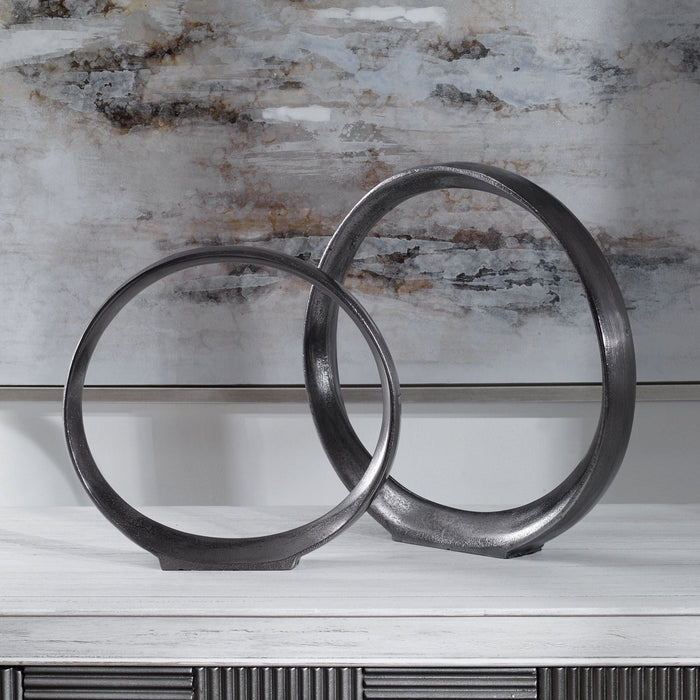 Uttermost Orbits Ring Sculptures - Set of 2