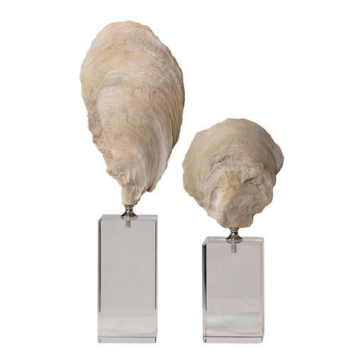 Uttermost Oyster Shell Sculptures - Set of 2