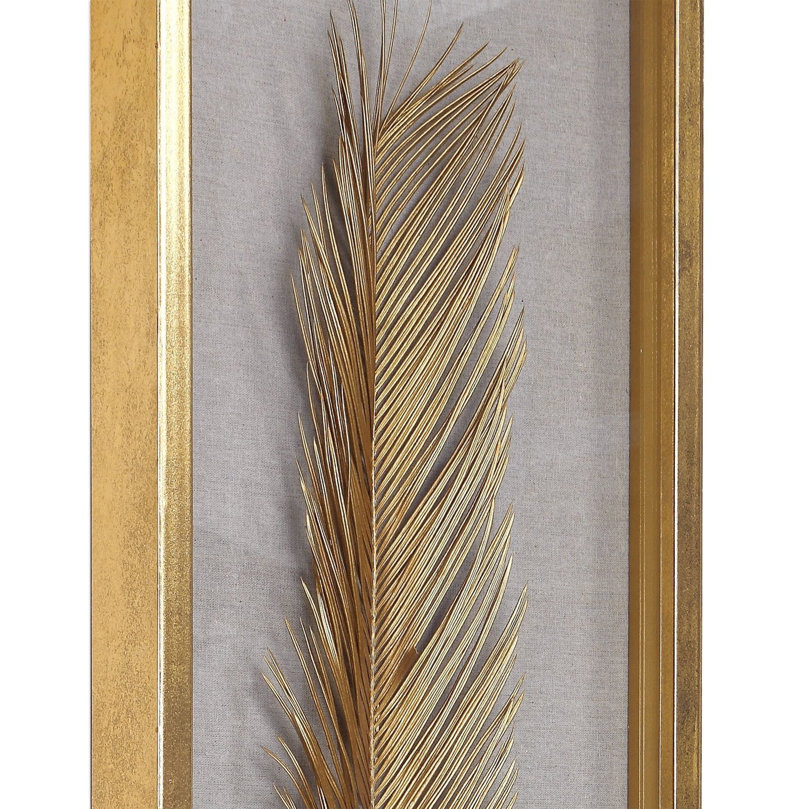 Uttermost Palma Gold Leaf Shadow Box - Set of 3