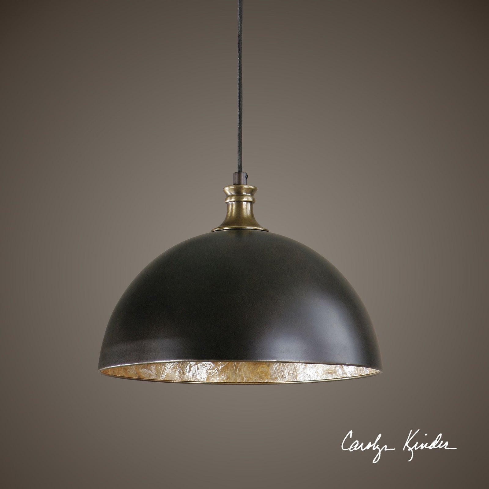 Uttermost Placuna 1 Light Bronze Pendant