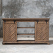 Uttermost Primalia Barn Door Media Console