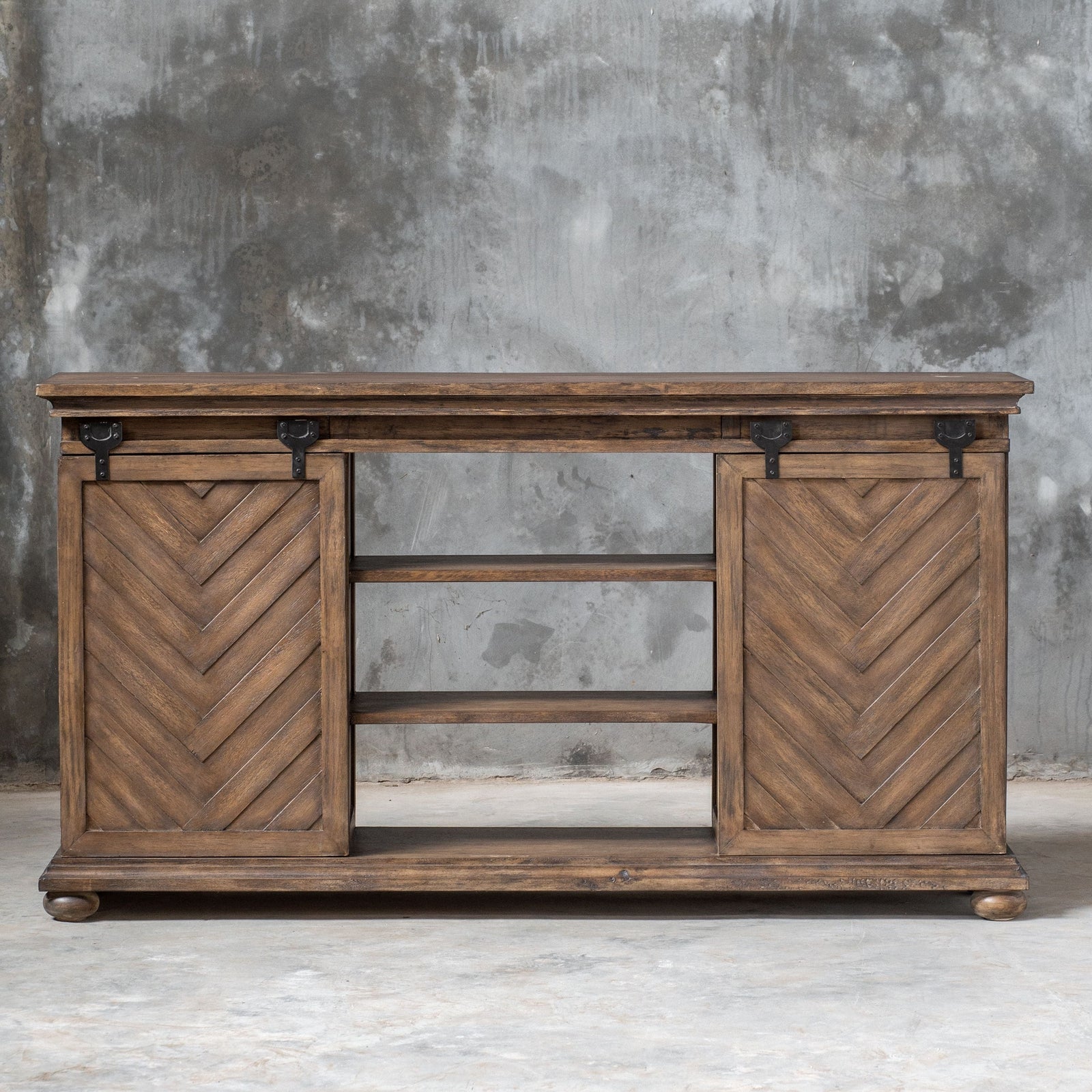 Uttermost Primalia Barn Door Media Console