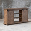 Uttermost Primalia Barn Door Media Console