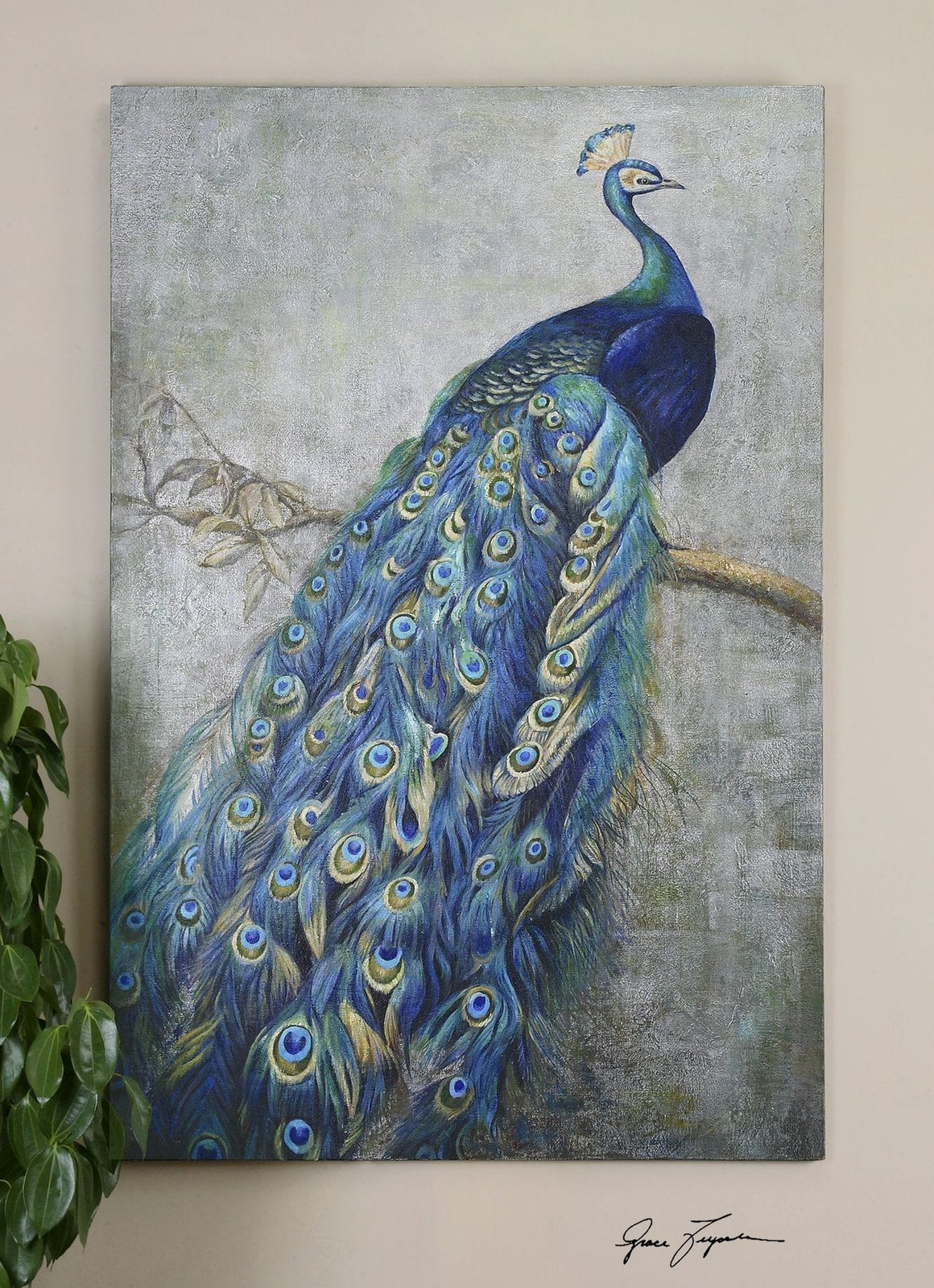 Uttermost Proud Papa Hand Painted Art
