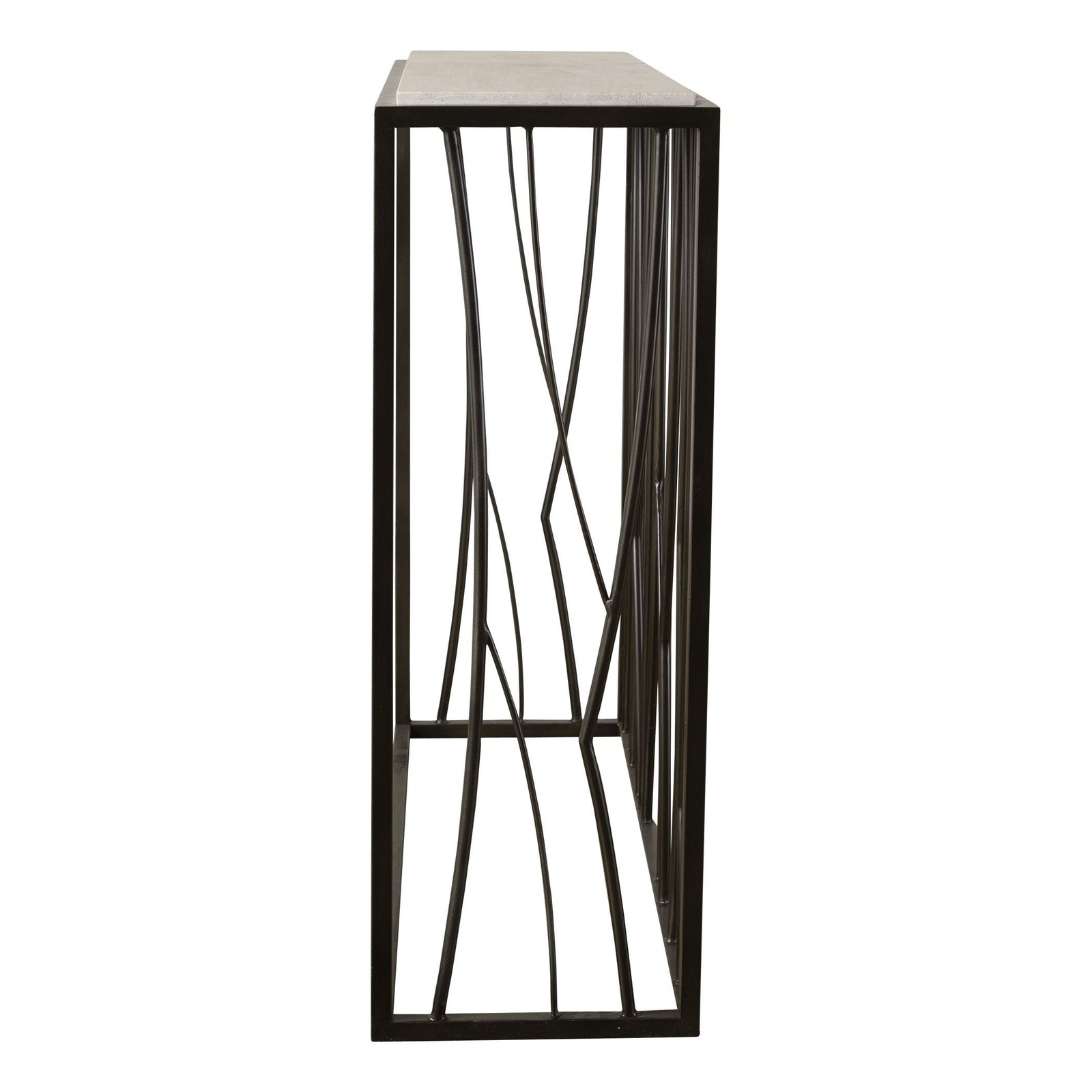 Uttermost Reed Travertine Console Table