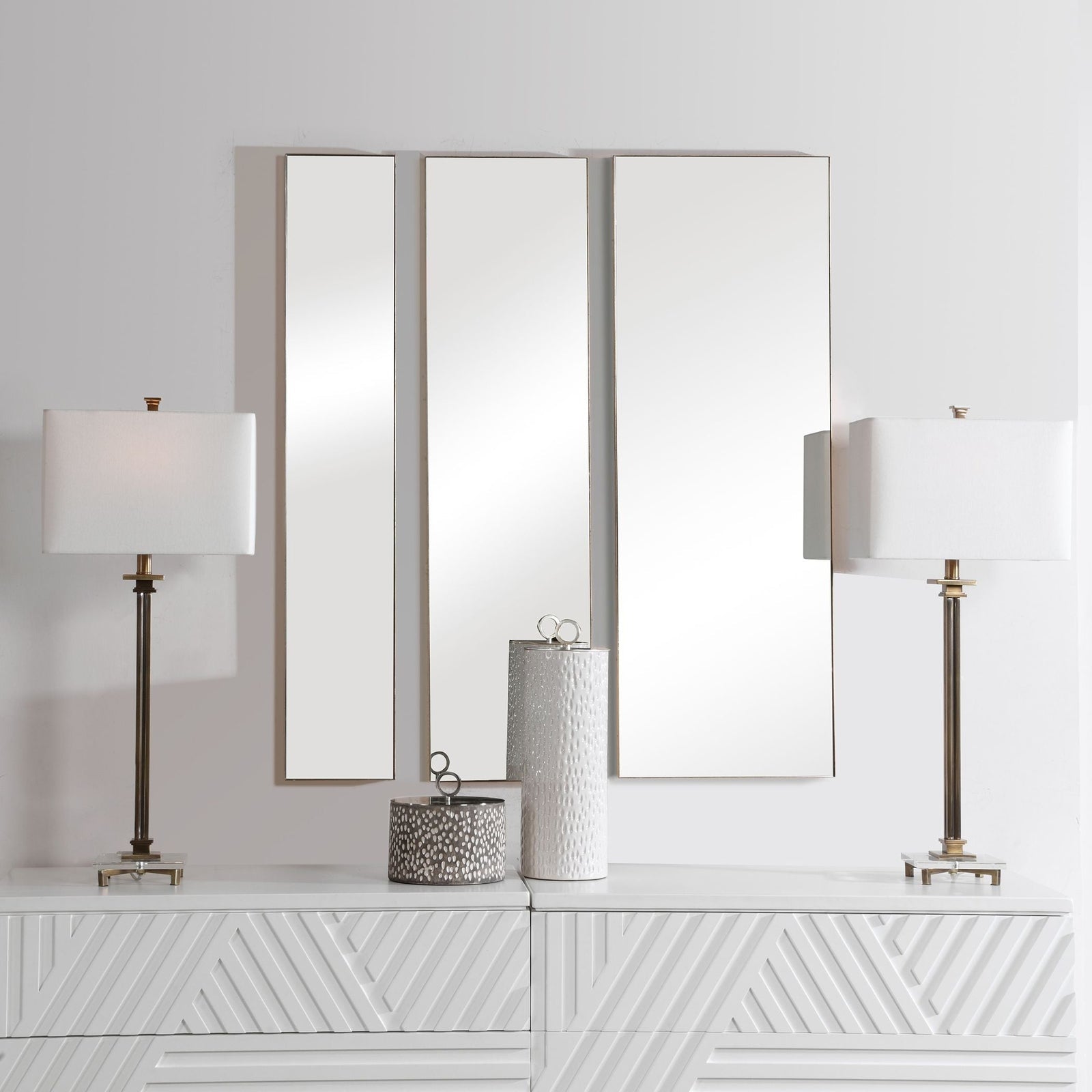 Uttermost Rowling Gold Mirrors - Set of 3
