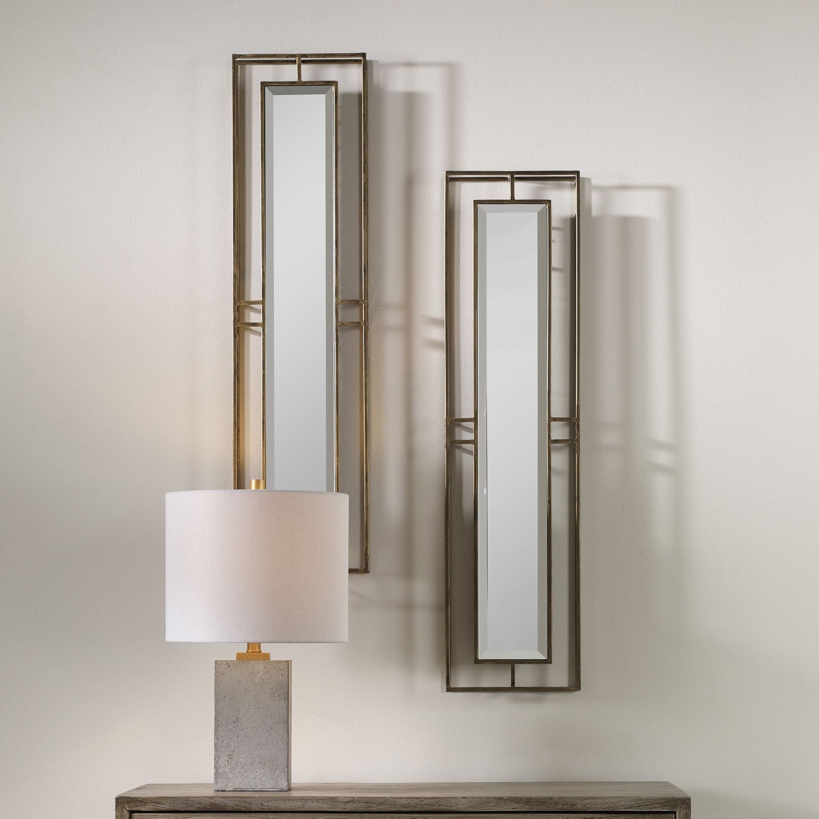 Uttermost Rutledge Gold Mirrors - Set of 2