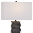 Uttermost Sanderson Metallic Charcoal Table Lamp