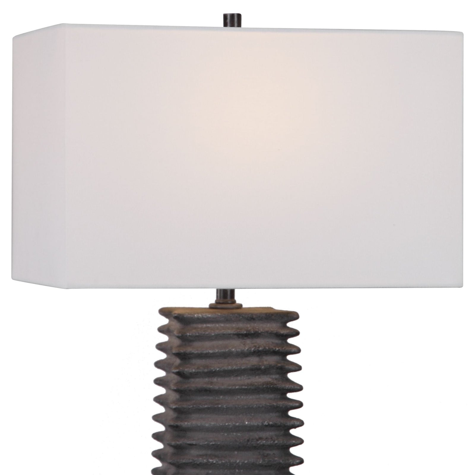 Uttermost Sanderson Metallic Charcoal Table Lamp