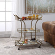 Uttermost Stassi Gold Serving Cart