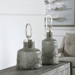 Uttermost Storm Art Glass Bottles - Set of 2