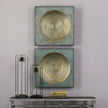 Uttermost Sybil Antique Gold Squares - Set of 2