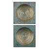 Uttermost Sybil Antique Gold Squares - Set of 2