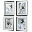 Uttermost Tangled Threads Abstract Framed Prints - Set of 4