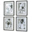Uttermost Tangled Threads Abstract Framed Prints - Set of 4