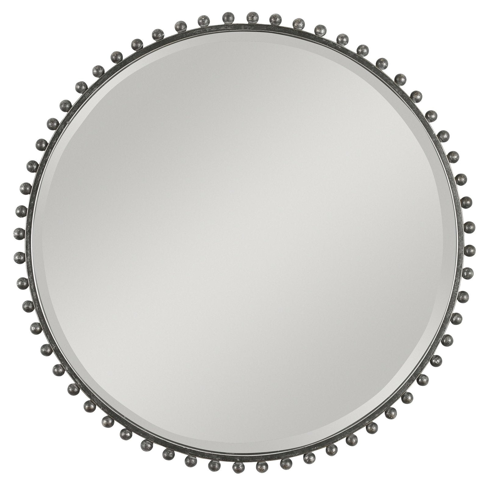 Uttermost Taza Round Iron Mirror