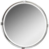 Uttermost Tazlina Brushed Nickel Round Mirror