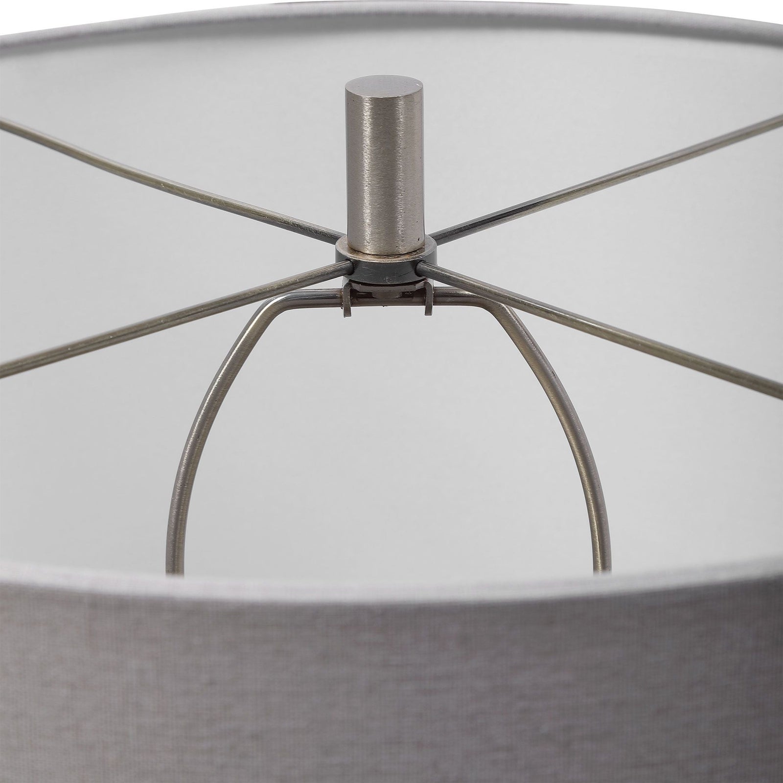 Uttermost Winterscape White Glaze Table Lamp