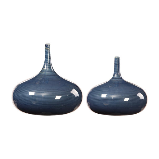 Uttermost Zayan Blue Vases - Set of 2