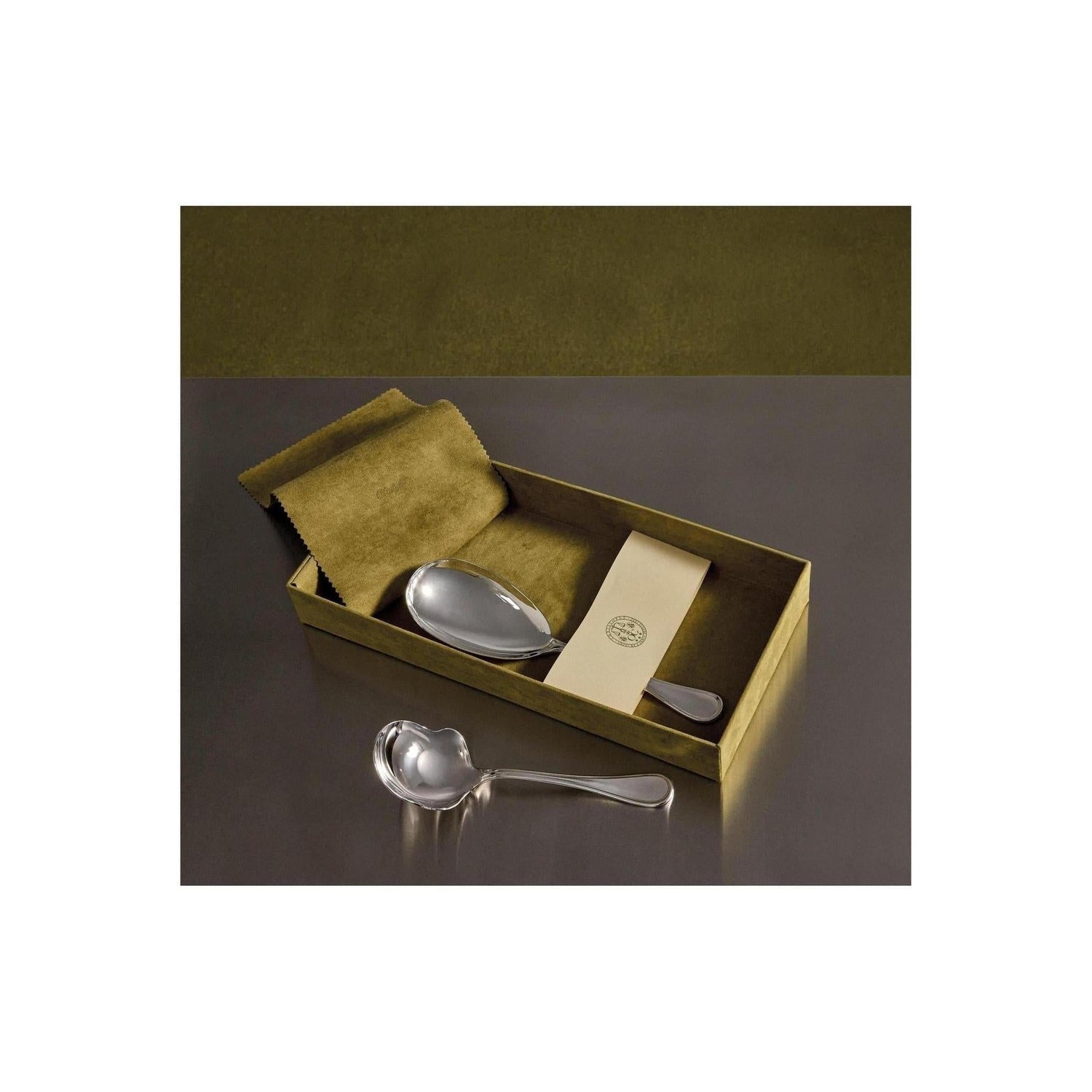 Christofle Albi Silver-Plated 2-Piece Side Dish Serving Piece Set