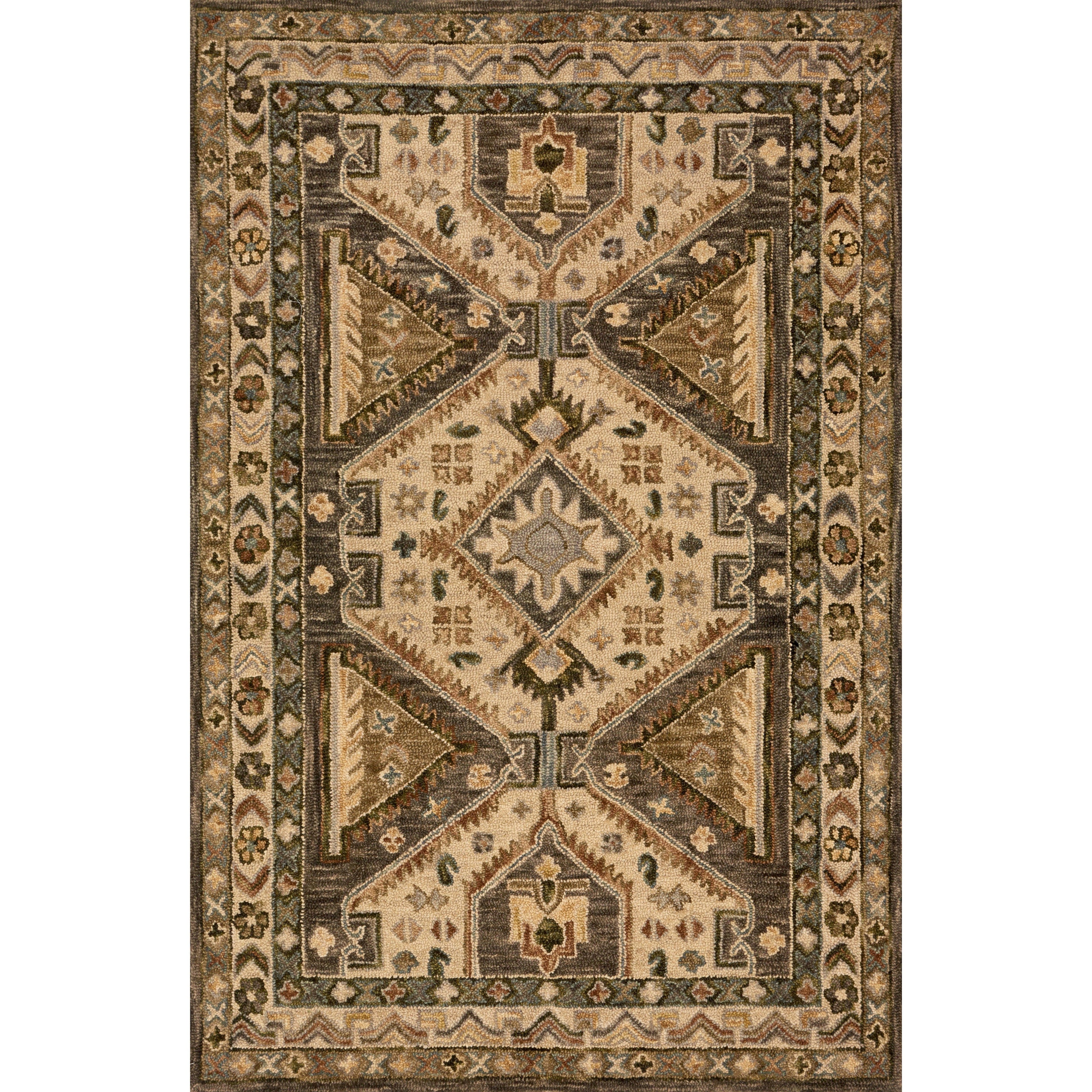 Loloi Victoria VK-07 Walnut / Beige Rug