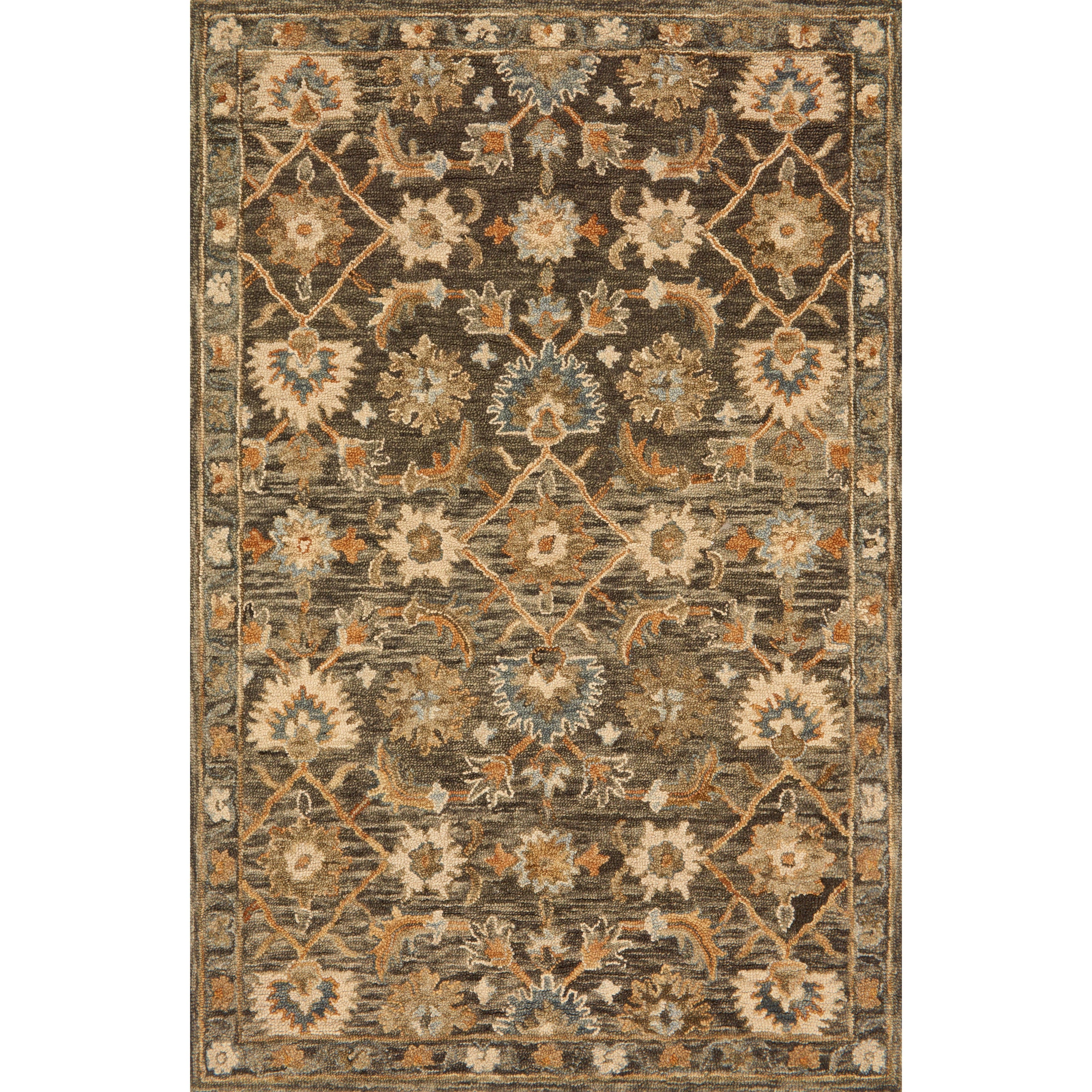Loloi Victoria VK-08 Dark Taupe / Multi Rug