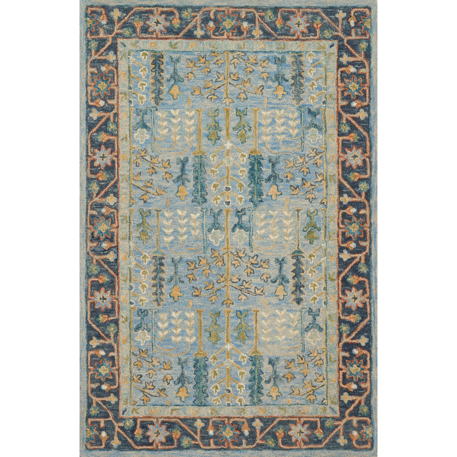 Loloi Victoria VK-12 Lt Blue / Dk Blue Rug