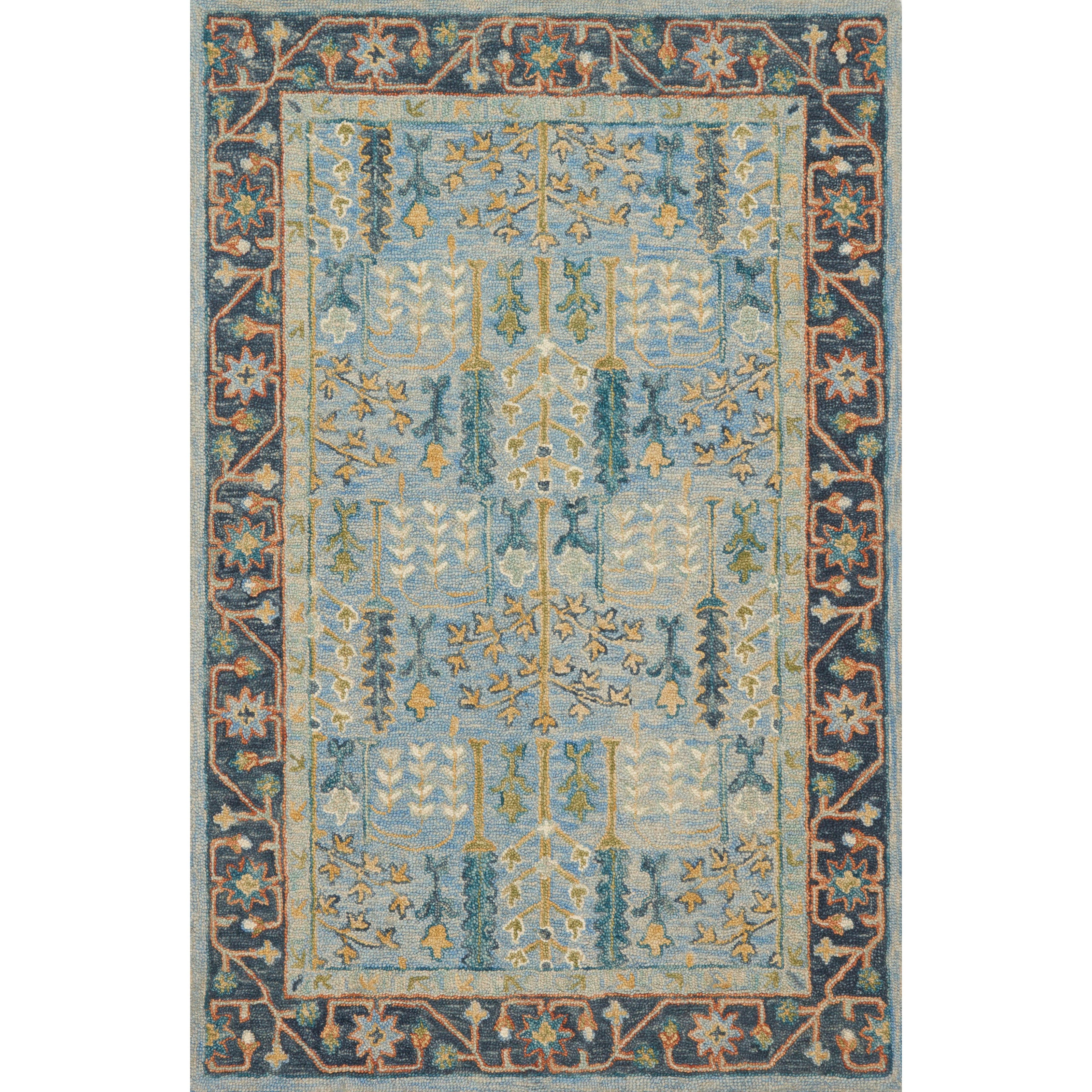Loloi Victoria VK-12 Lt Blue / Dk Blue Rug