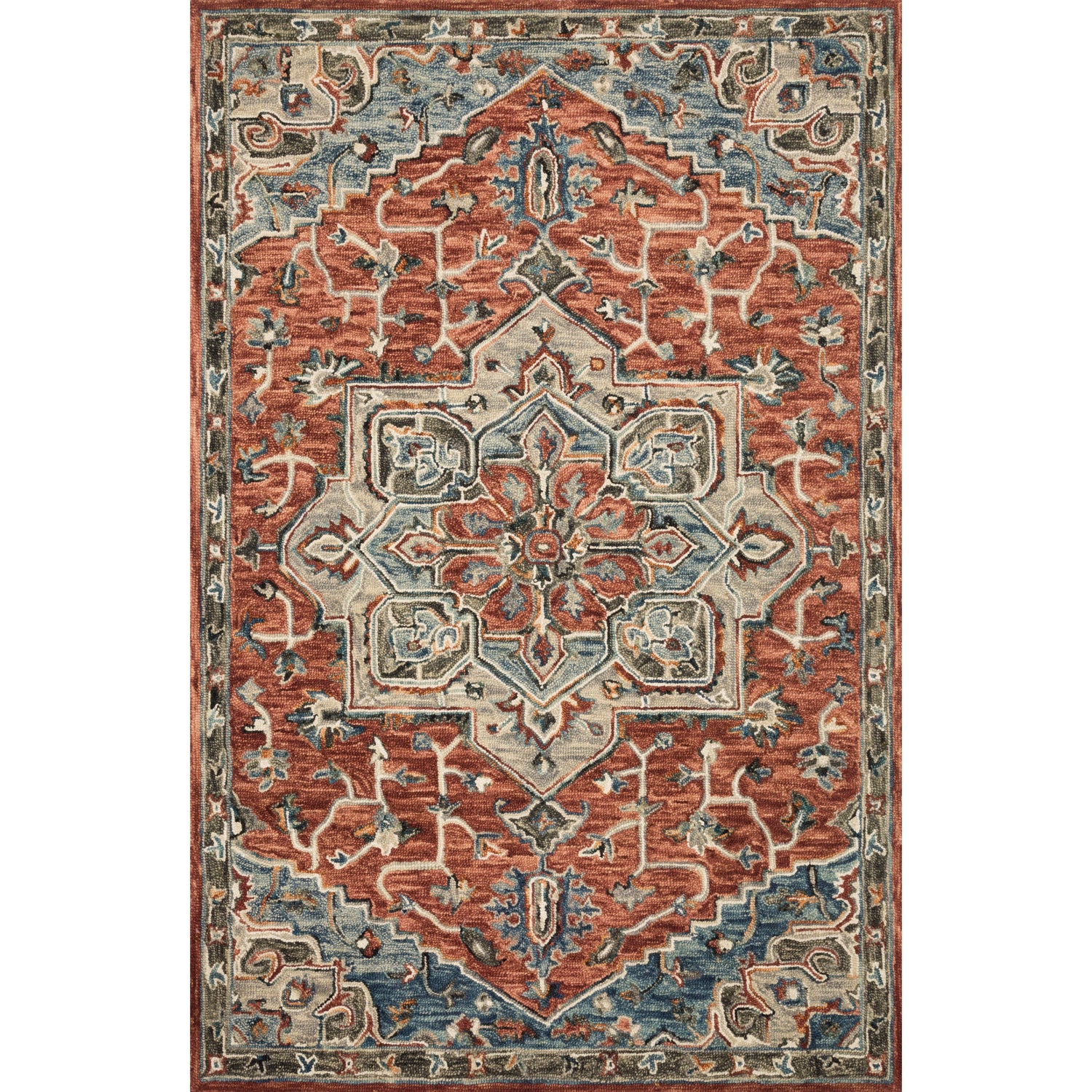 Loloi Victoria VK-15 Red / Multi Rug