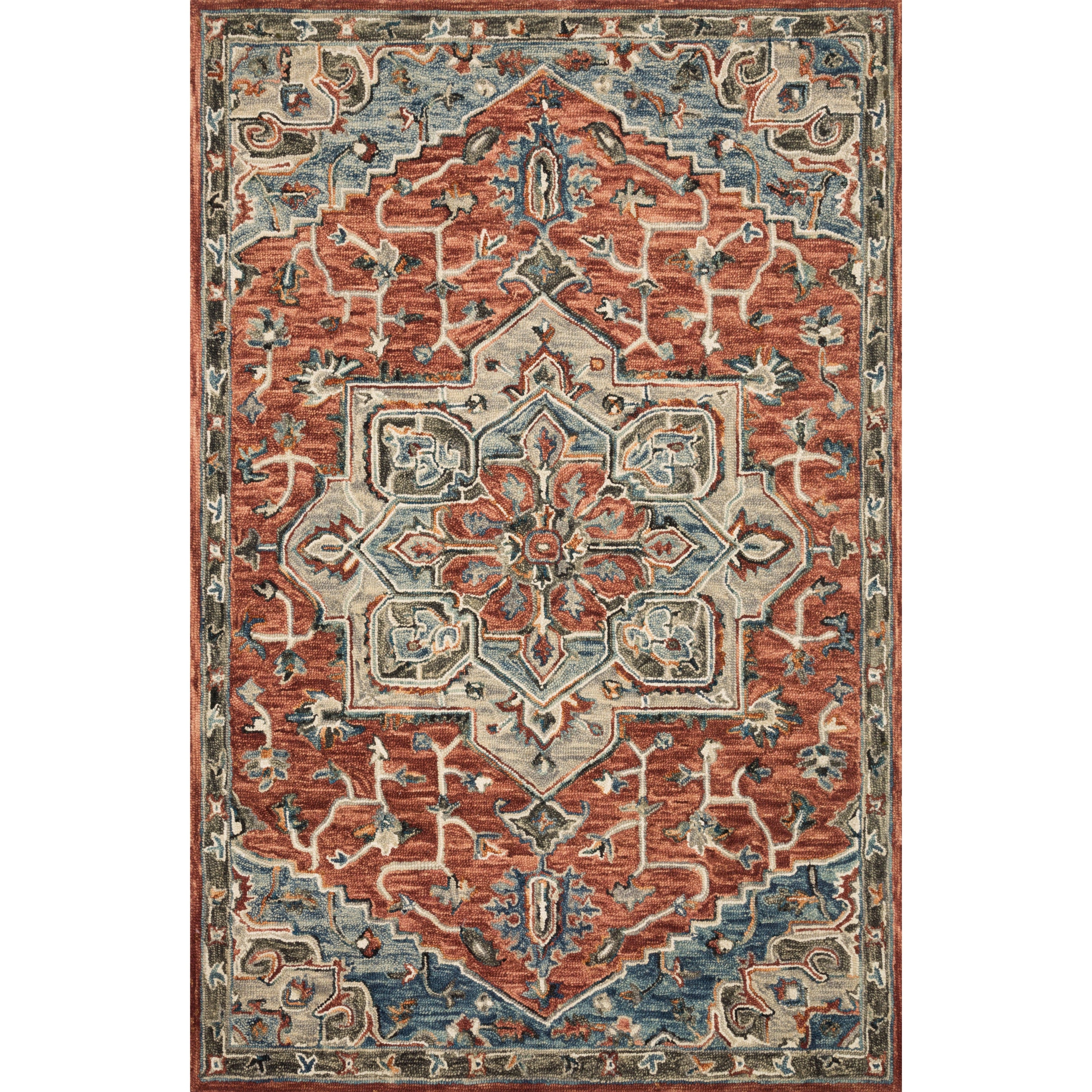 Loloi Victoria VK-15 Red / Multi Rug