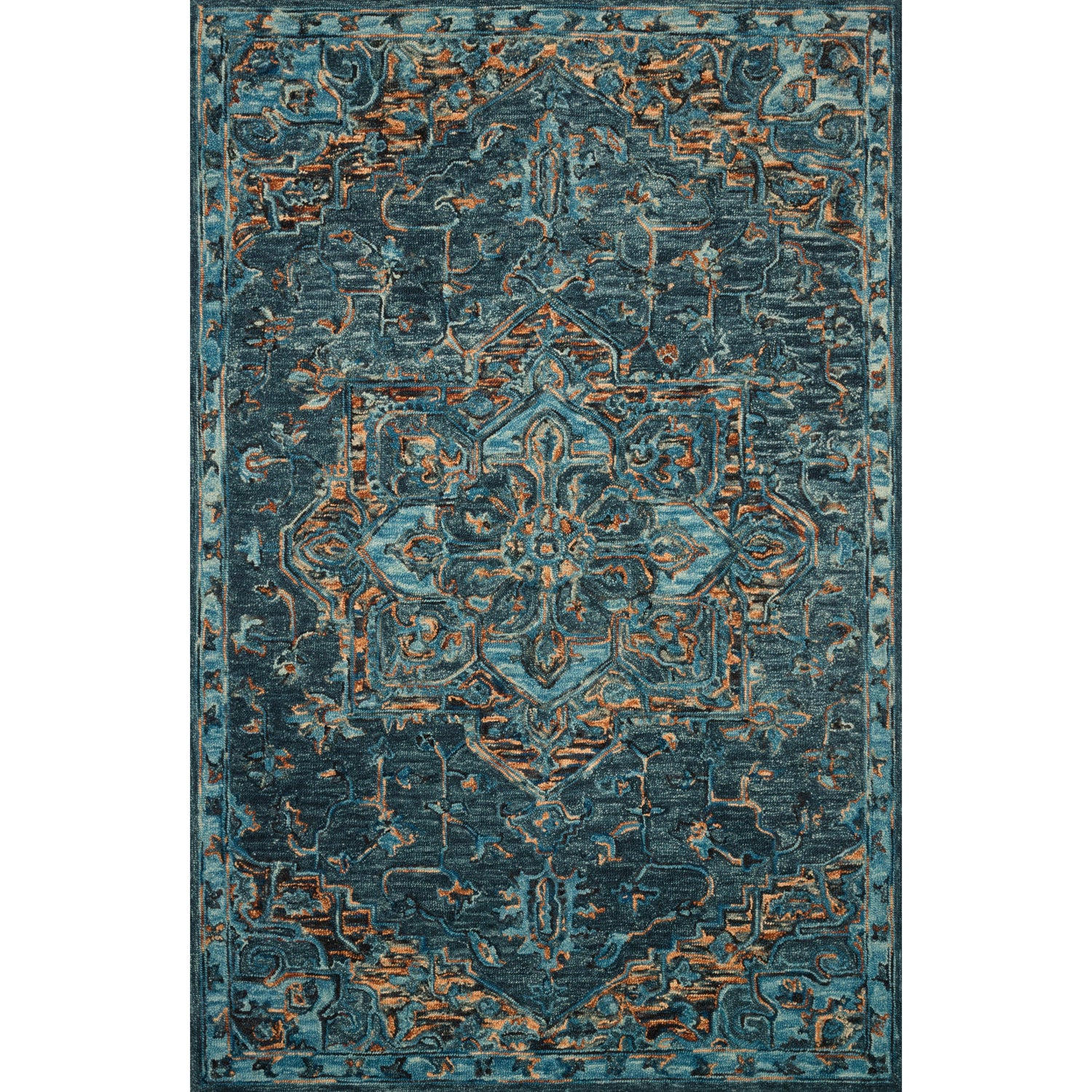 Loloi Victoria VK-15 Teal / Multi Rug