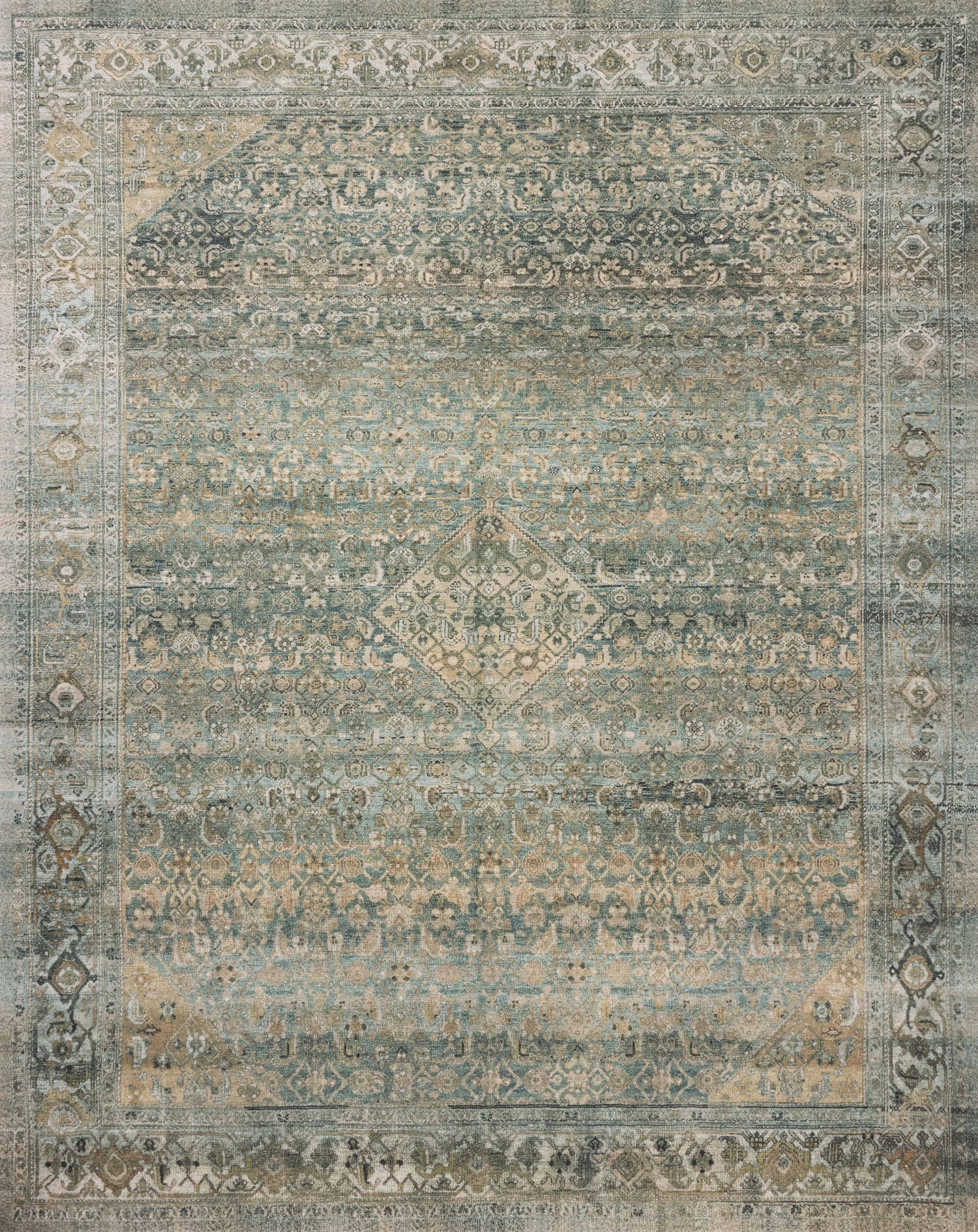 Magnolia Home Wimberly WYM-03 Rug Lagoon / Wheat DC10
